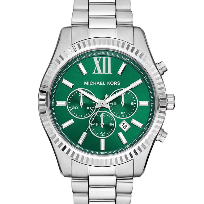 Men's Analog Round Shape Stainless Steel Wrist Watch MK9152 - 44 Mm