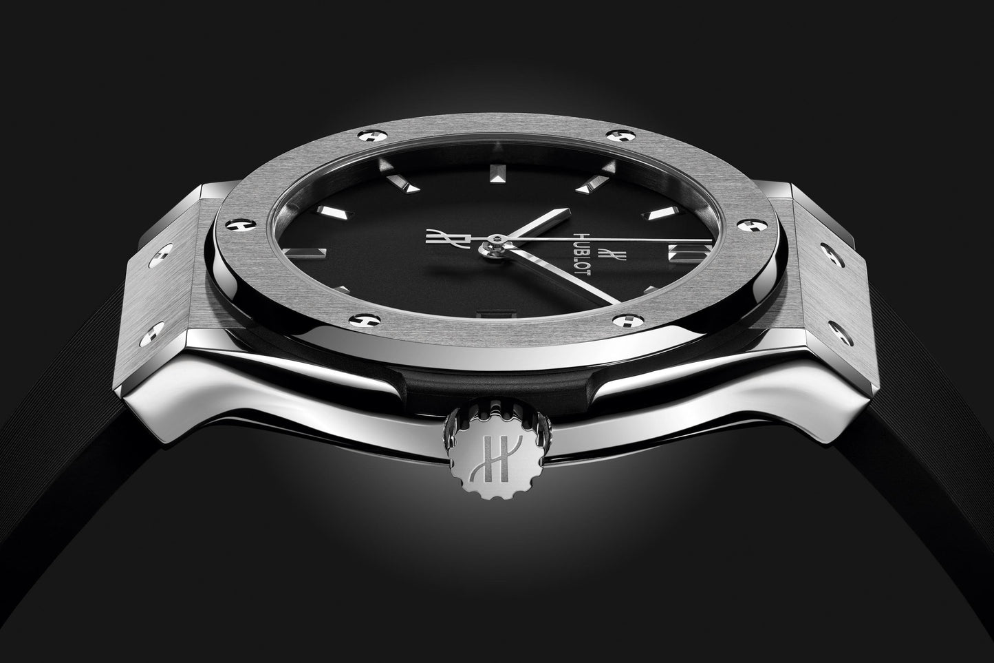 🕒 HUBLOT Classic Fusion – Black Dial Titanium Edition (Replica) By SHABAB STYLE