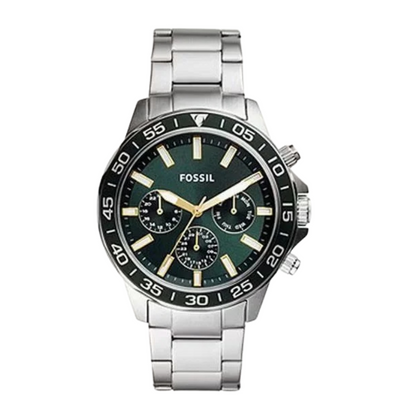Men's Stainless Steel Chronograph Wrist Watch BQ2492 - 45 mm - Green
