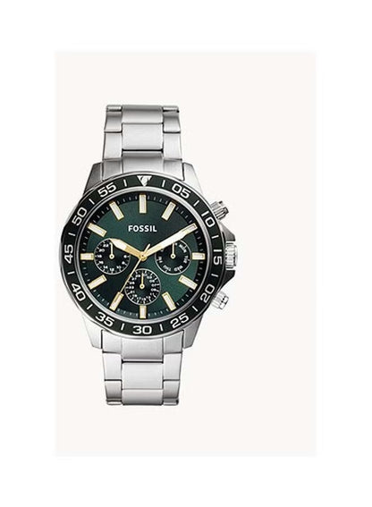 Men's Stainless Steel Chronograph Wrist Watch BQ2492 - 45 mm - Green