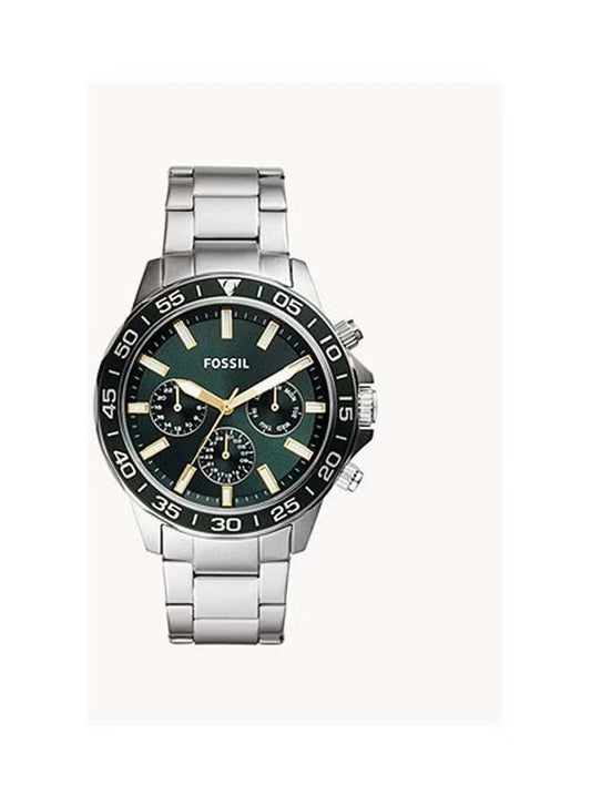 Men's Stainless Steel Chronograph Wrist Watch BQ2492 - 45 mm - Green