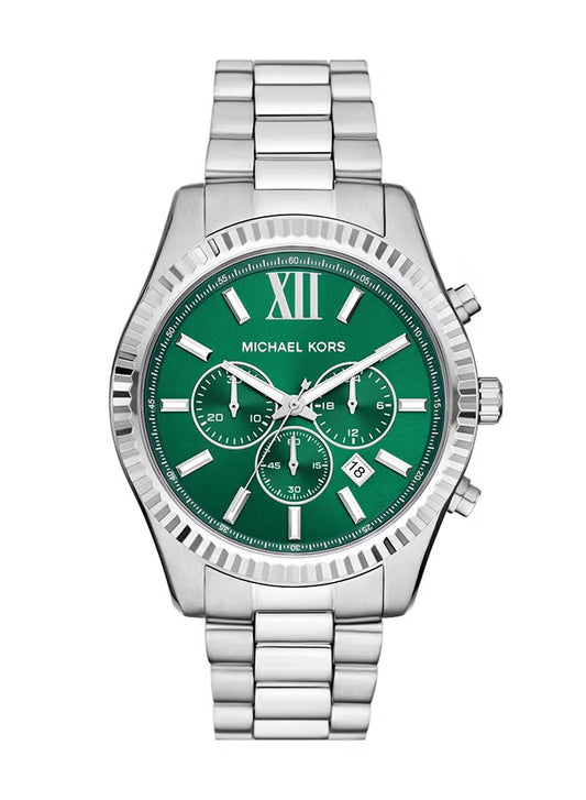 Men's Analog Round Shape Stainless Steel Wrist Watch MK9152 - 44 Mm