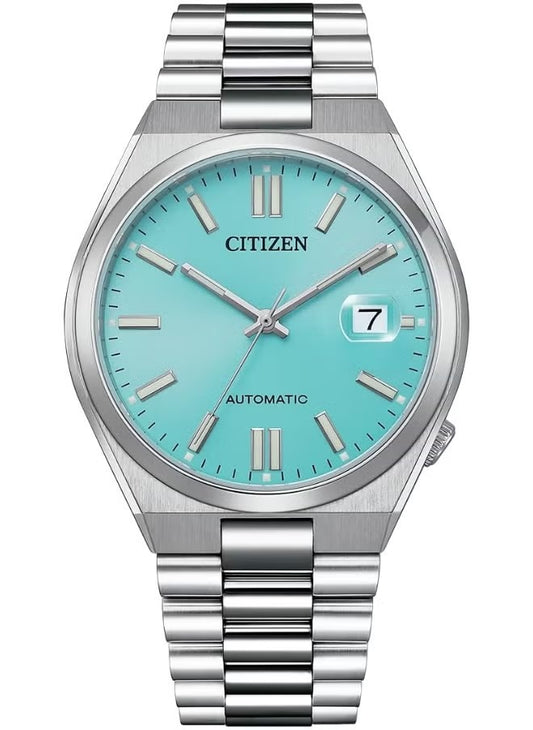 Analog Tiffany Blue Dial Men's Watch - NJ0151-88M