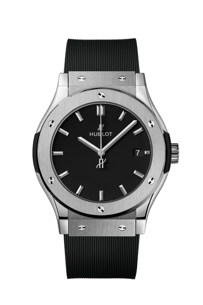 🕒 HUBLOT Classic Fusion – Black Dial Titanium Edition (Replica) By SHABAB STYLE