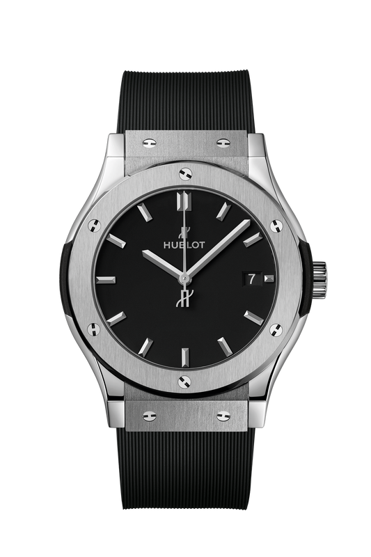 🕒 HUBLOT Classic Fusion – Black Dial Titanium Edition (Replica) By SHABAB STYLE