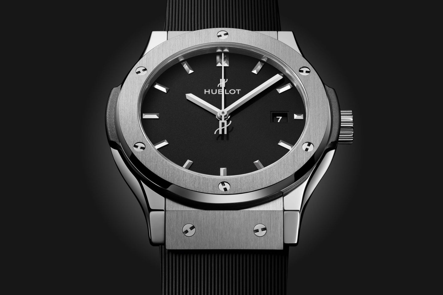 🕒 HUBLOT Classic Fusion – Black Dial Titanium Edition (Replica) By SHABAB STYLE