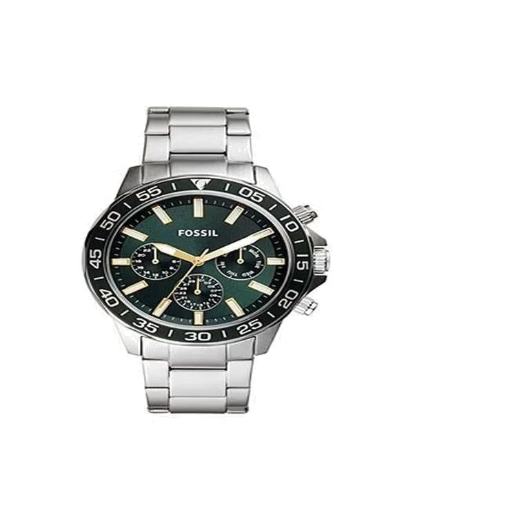Men's Stainless Steel Chronograph Wrist Watch BQ2492 - 45 mm - Green