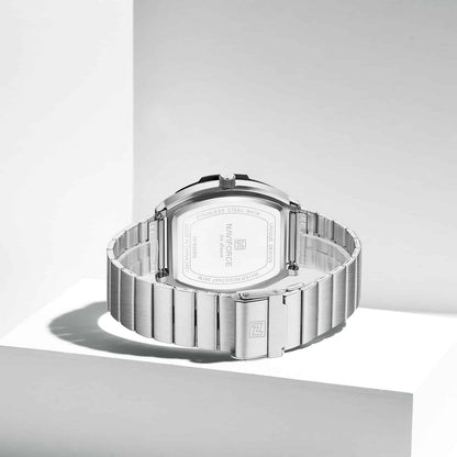🕒 Naviforce NF8068 Men’s Chronograph Watch – Luxury Barrel Design | Stainless Steel | Waterproof | SEIKO Quartz