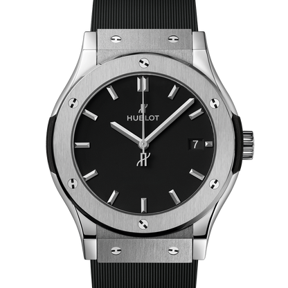 🕒 HUBLOT Classic Fusion – Black Dial Titanium Edition (Replica) By SHABAB STYLE